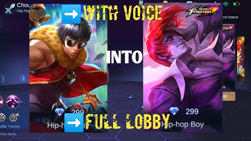 CHOU NORMAL SKIN INTO KOF SKIN SCRIPT WITH VOICE+BACKUP FILE NEW (2020)