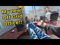 My off grid ecoflow powered office  and the new alternator generator