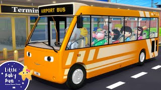 wheels on the bus airport little baby bum new nursery rhymes for kids