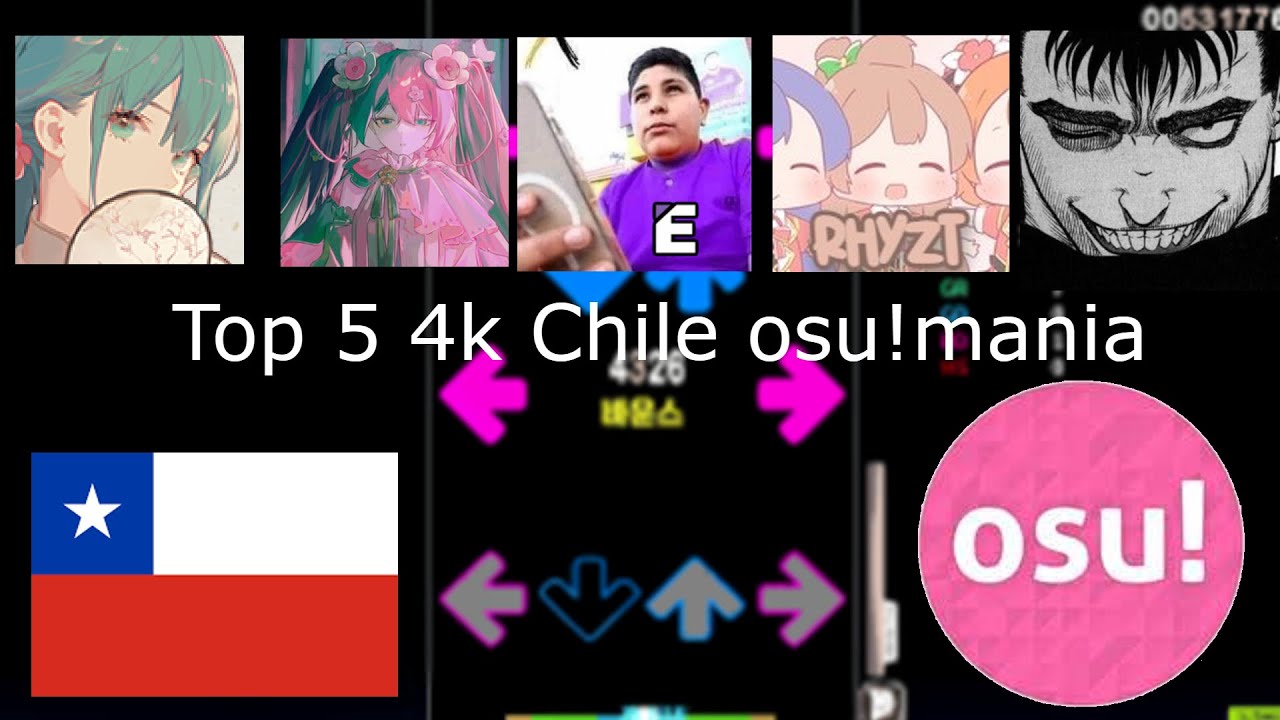 Top 5 Osu!mania 4k Chile players - YouTube