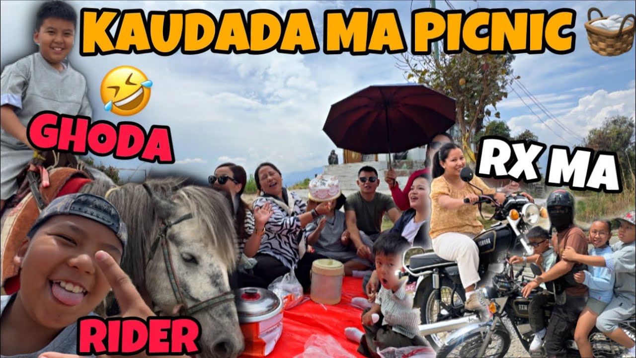 RX BIKE MA KAUDADA MA PICNIC KHANA JADAI 🧺