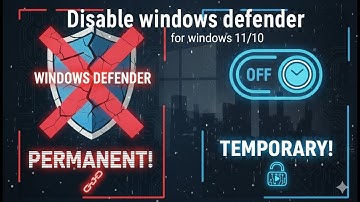 Disable Windows Defender in Windows 10/11