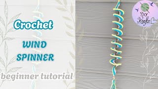 DIY EASY Crochet Wind Spinner Tutorial for Beginners | step by step with written pattern