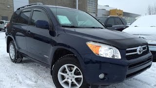 Used Blue 2007 Toyota RAV4 4WD V6 Limited Review Drumheller Alberta