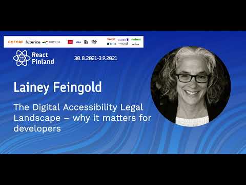 RF21 – Lainey Feingold – The Digital Accessibility Legal Landscape – why it matters for developers