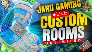 PUBG MOBILE LIVE CUSTOM ROOM &amp; UC GIVEAWAYS | ROYAL PASS GIVEAWAY - JANU GAMING YT