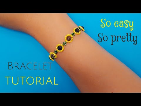 DIY Sunflower Bracelet