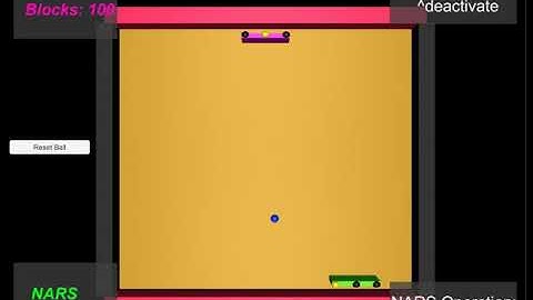 NARS Pong - OpenNARS vs. ONA