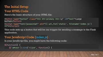 How to Send Messages from HTML to Python Flask using JavaScript