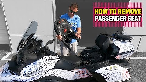 How To Remove Passenger - Back Seat on Can-Am Spyder RT20+ by MartinTheVlogger