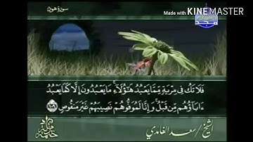 سورة هود - من آية ( ١٠٩ ) إلى آية ( ١٢٣ ) - للقارئ : سعد الغامدي .