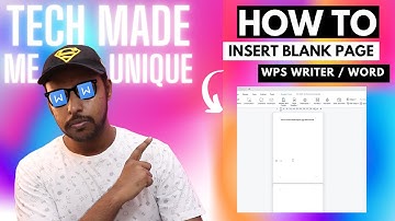 How to insert blank page easly in shingle click  in wps writer | how to insert blank page in wps