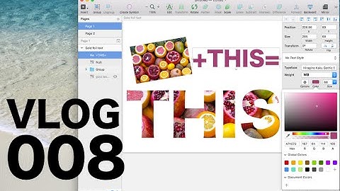 How To Create Funky Overlay Text in Sketch App