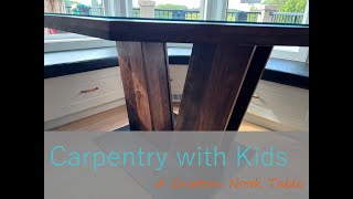 Carpentry with Kids: Custom Nook Table by Old Stuff, New Stuff, and Adventures in Between 89 views 1 year ago 6 minutes, 28 seconds