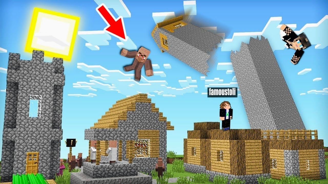 ΑΥΤΟ ΤΟ ΨΗΛΟ ΣΠΙΤΙ ΘΑ ΠΕΣΕΙ ΤΩΡΑ ΣΤΟ ΧΩΡΙΟ ΤΩΝ ΚΑΤΟΙΚΩΝ ΣΤΟ MINECRAFT FAMOUS GAMES