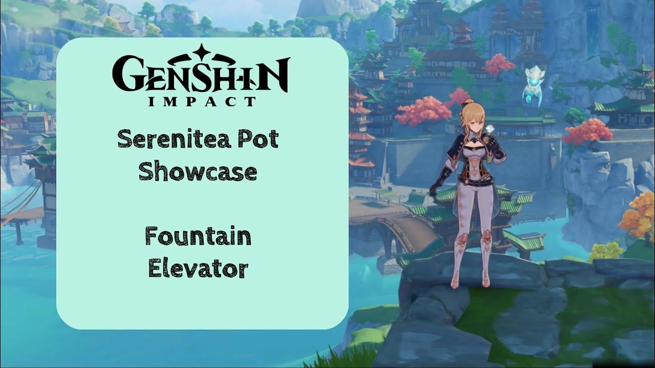 [Genshin Impact] Fountain Elevator in Serenitea! Advanced Fontaine Tech