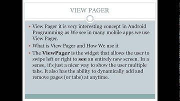Android Tutorial View Pager Example