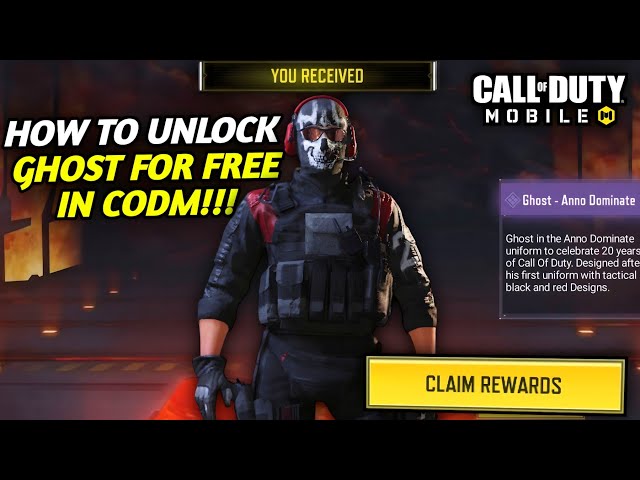 How to get free ghost skin in cod mobile  Cod mobile free ghost stealth  skin! 