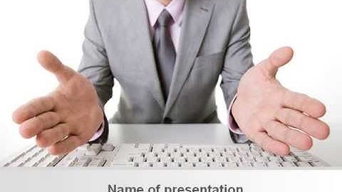 Open Hands PowerPoint Template by PoweredTemplate.com