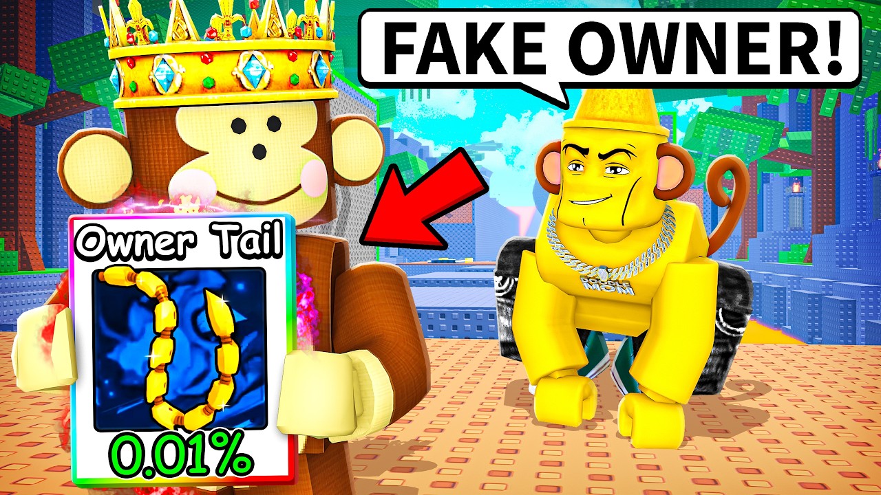 I Used REAL OWNER To Troll My Friend in +1 Speed Monkey Escape!