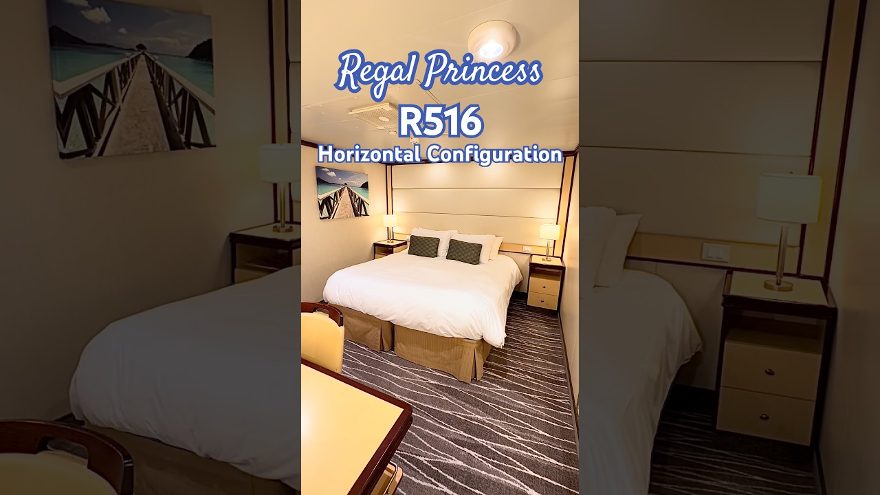 Regal Princess R516 Interior Stateroom | Horizontal Configuration