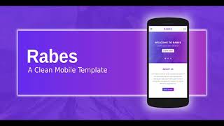 Rabes - A Clean Mobile Template | Themeforest Website Templates and Themes
