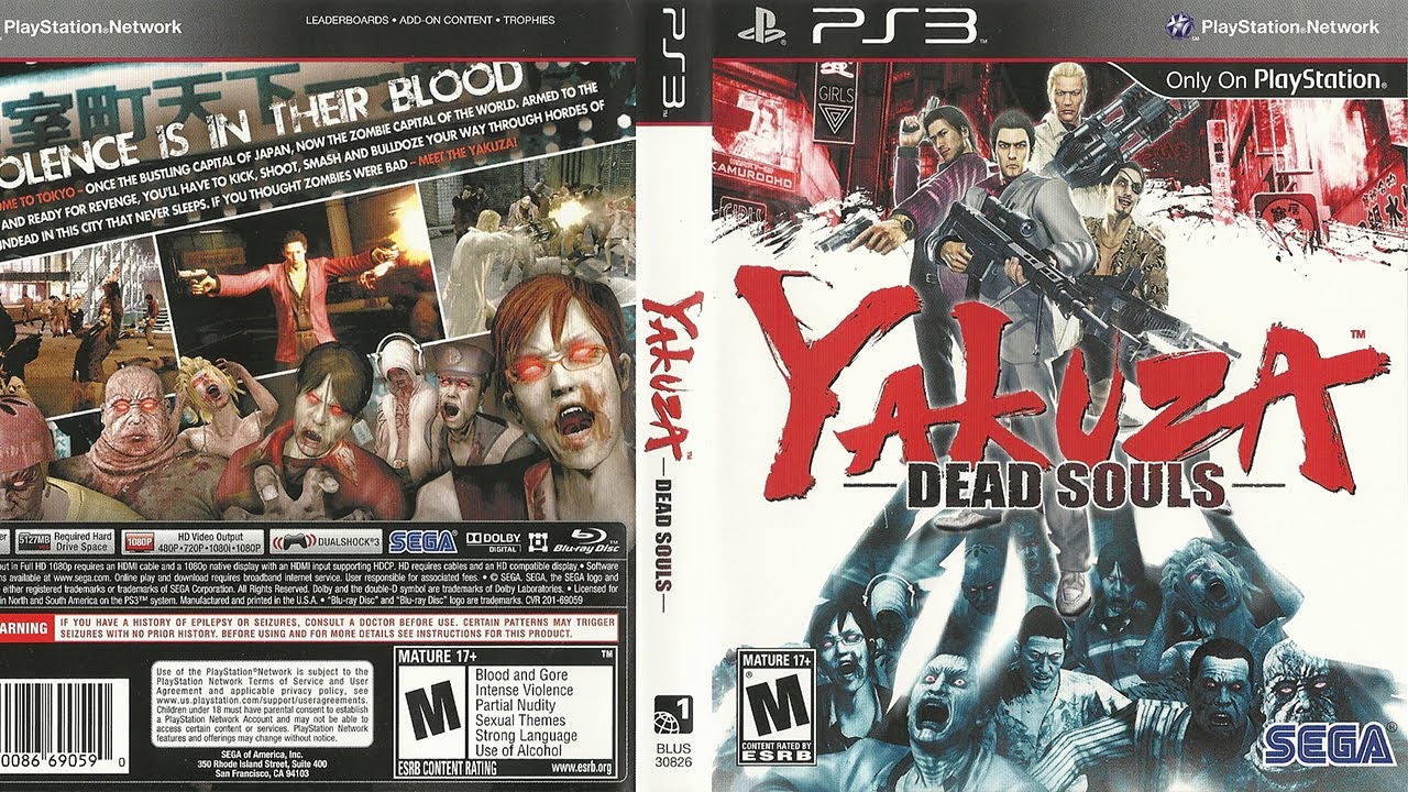 Jeu Yakuza Dead Souls (Playstation 3) CIB (Gebraucht) in Lausanne für