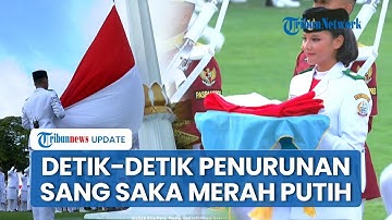 [FULL] Detik-detik Penurunan Sang Saka Merah Putih dalam HUT ke-80 RI di Istana Negara Merdeka