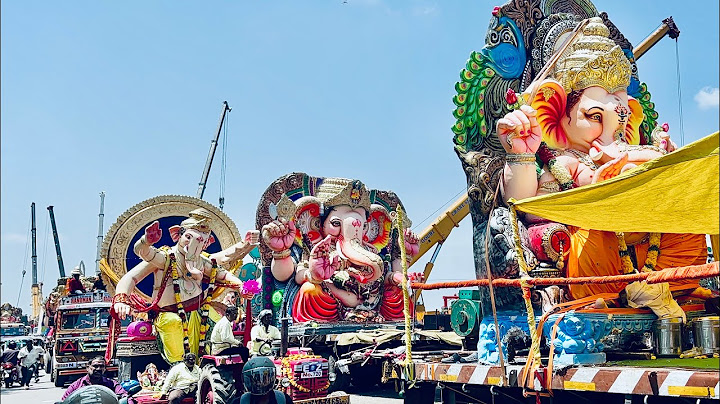 Ganesh Shobha Yatra 2024 | Ganesh Nimajjanam Procession | Ganesh Shobha Yatra in Hyderabad #ganesh