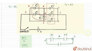 Six capacitorseach of capacitance\
