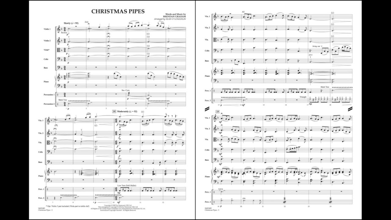 Christmas Pipes by Brendan Graham/arr. Sean O'Loughlin