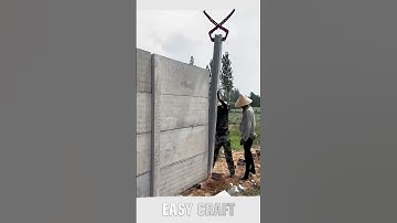 The process of installation precast column- Good tools and machinery make work easy