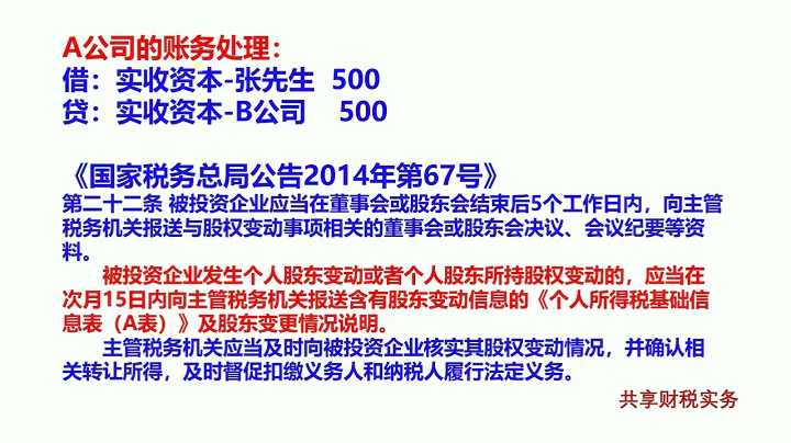 退股案例实战：股东退股如何纳税与如何入账？ - 天天要闻