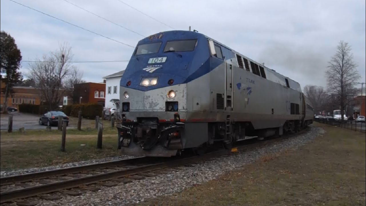 Amtrak Vermonter Train 57 Southbound Essex Junction, VT 12/5/15 YouTube