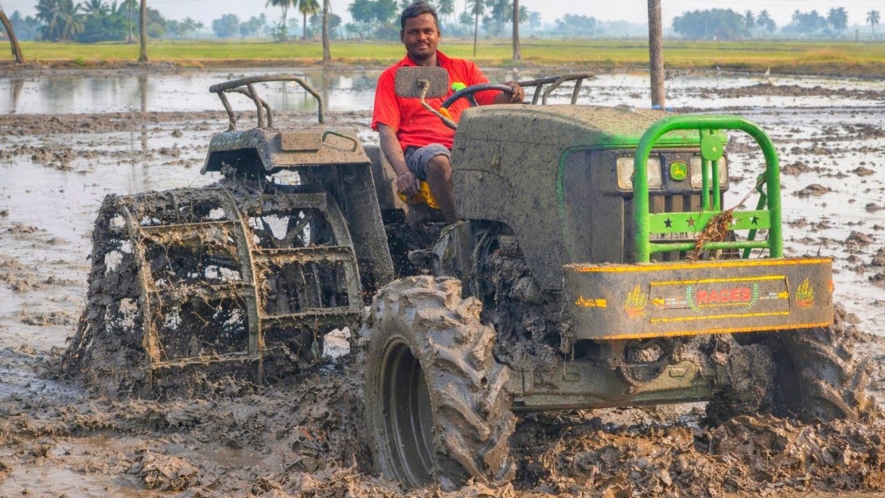 John Deere 5050 D 4 WD Tractor Cage Wheel Performance | John Deere Tractors | Tractor Ulagam 