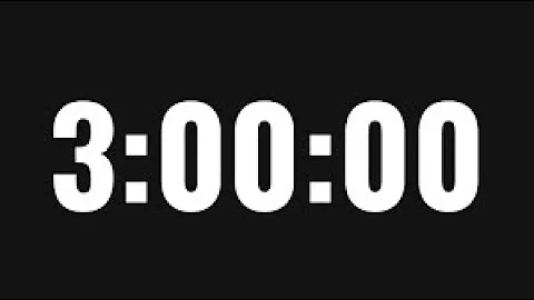 3 Hour - TIMER & ALARM - 1080p - COUNTDOWN