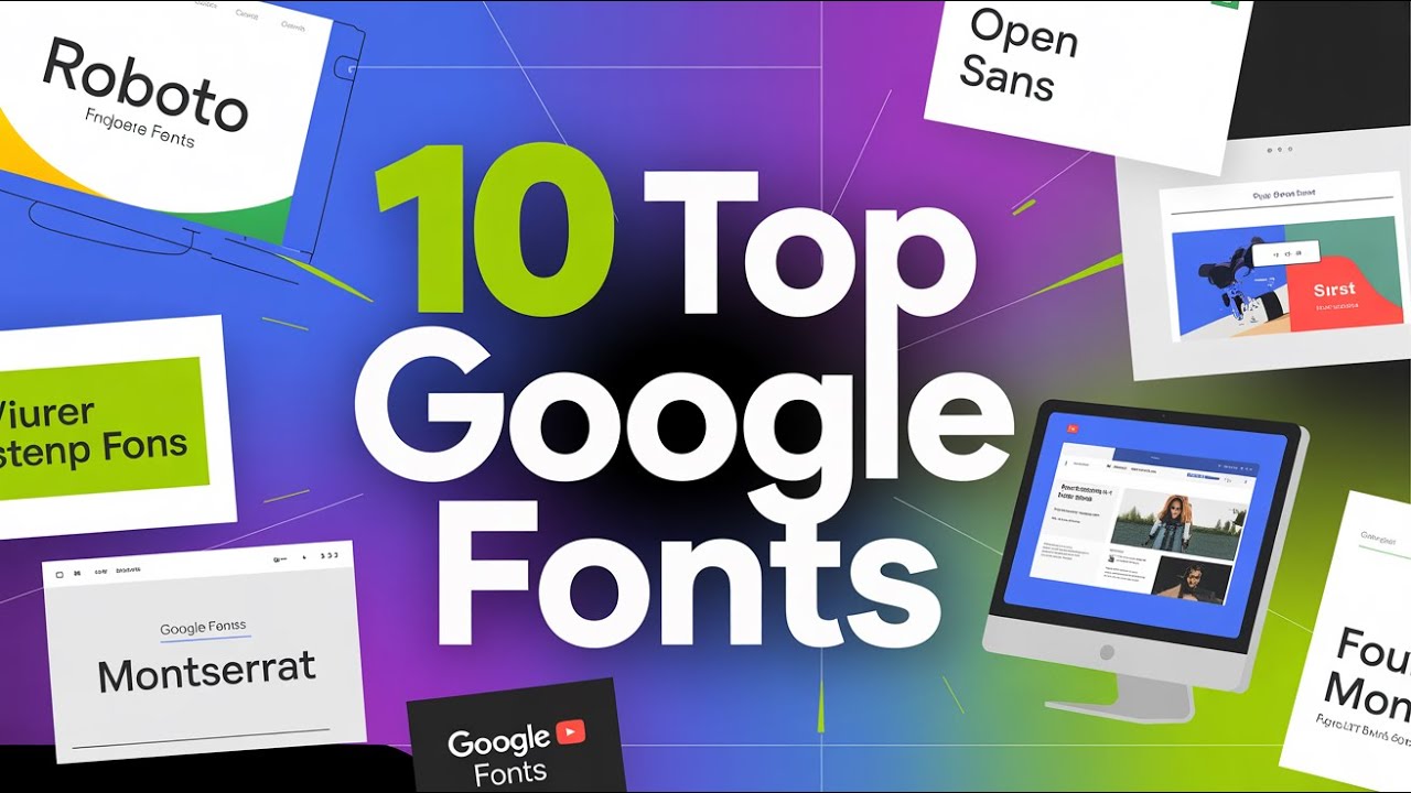 10 Best Google Fonts for Website Design - YouTube
