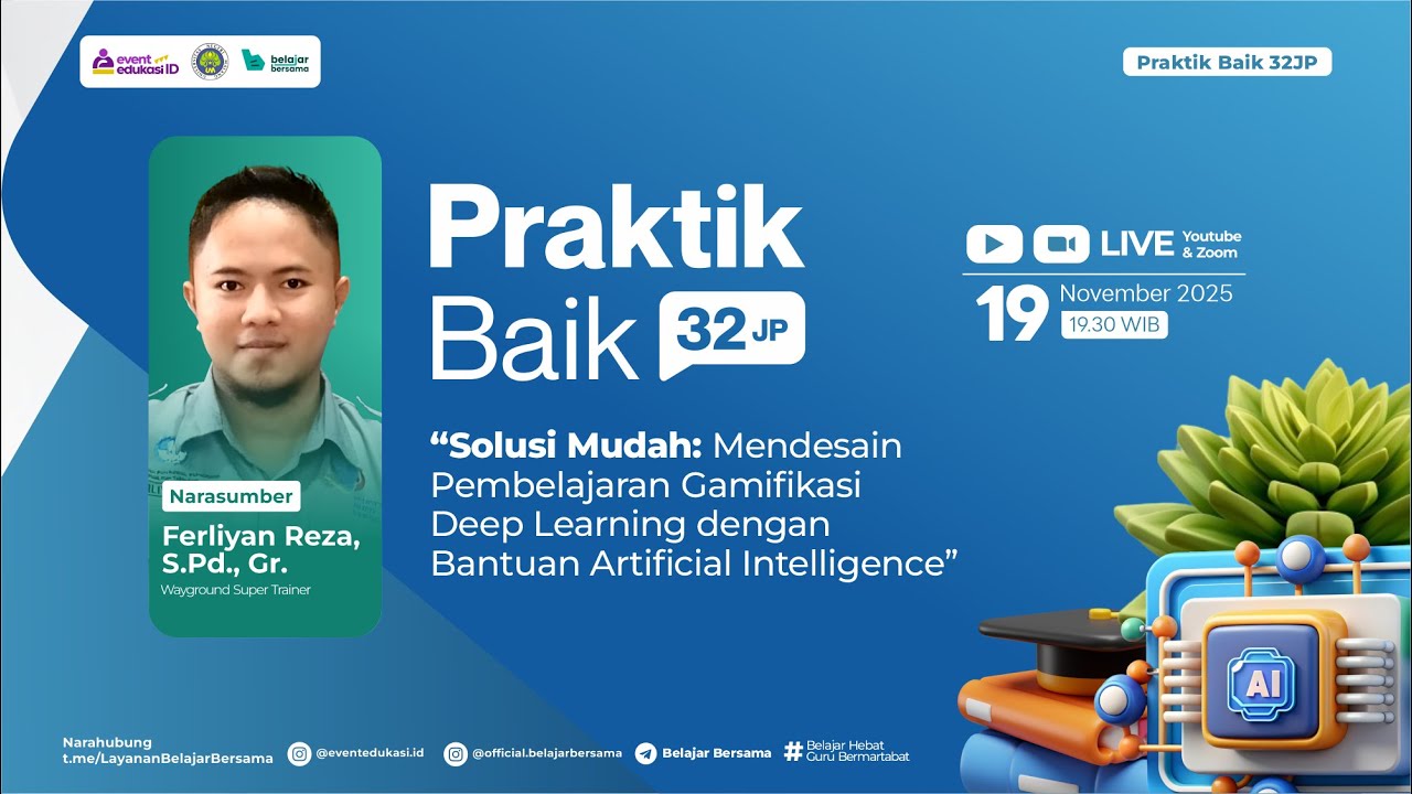 H2: Webinar Mendesain Pembelajaran Gamifikasi Deep Learning dengan Bantuan Artificial Intelligence