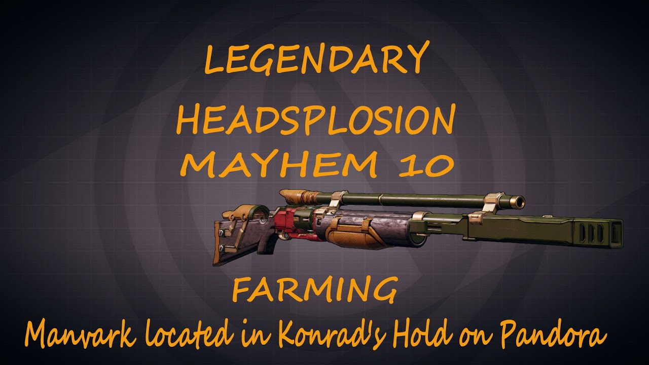 Borderlands 3 - Farming Legendary Headsplosion Sniper