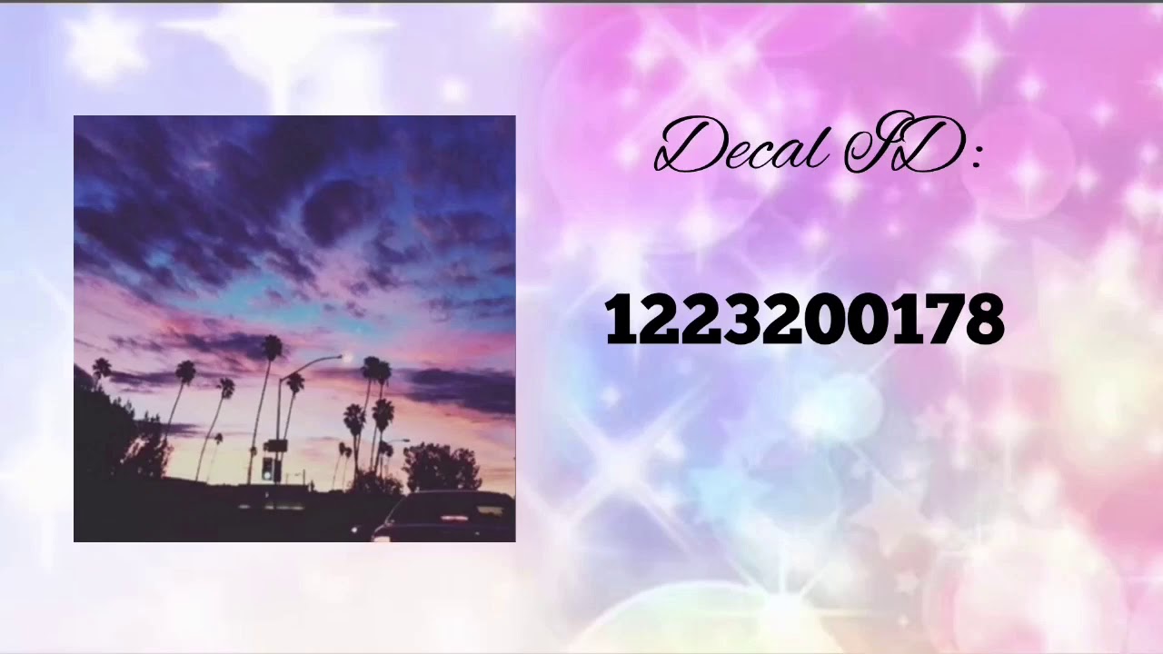 10 Sunset And Tropical Decal Id S Roblox Bloxburg Youtube - aesthetic sky roblox decal id