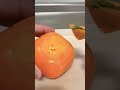 Peeling Persimmon Fruit 🤩🤩 #shorts #youtubeshorts
