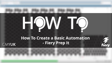 How To Create a Basic Automation - Fiery Prep It