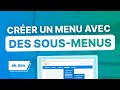 Comment crer des sousmenus en html css uniquement 