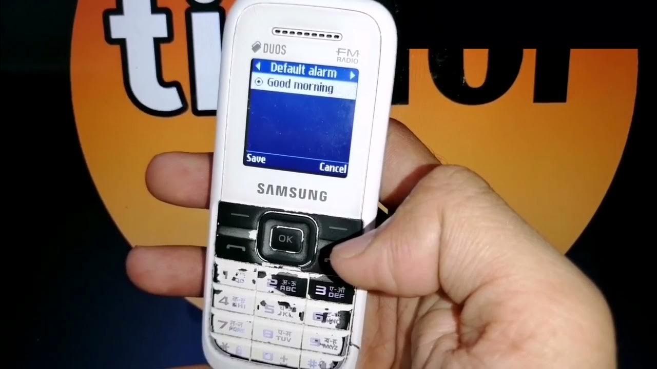how-to-change-alarm-tone-in-samsung-sm-b110e-youtube