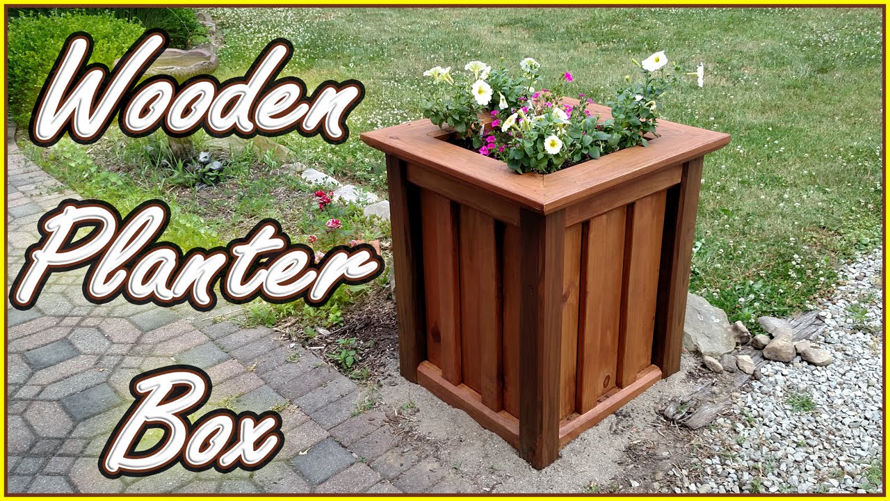 DIY PLANTER BOX | Treated Wood - YouTube