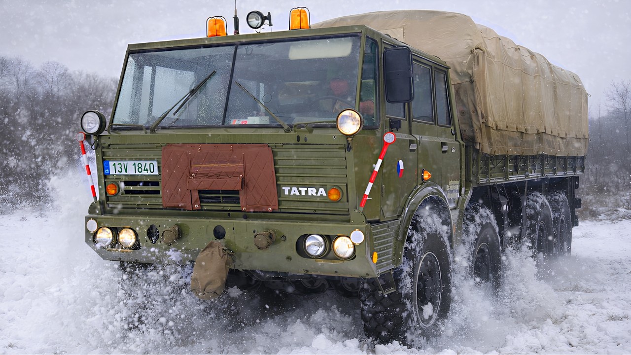 8x8 Советские монстры против снега и грязи | Экстремальное зимнее военное бездорожье