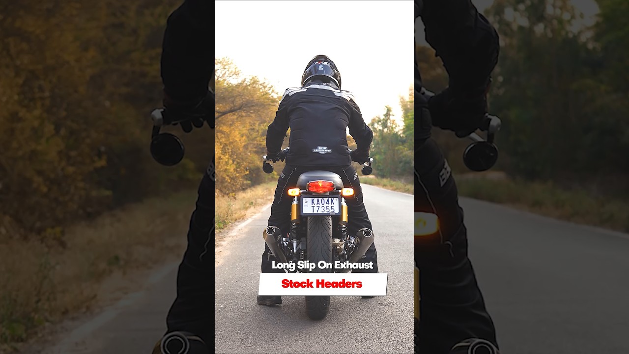 Exhaust Note-PoweRage Long Slip on with Stock Headers for Interceptor 650/GT 650