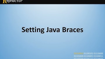 Setting Java Braces