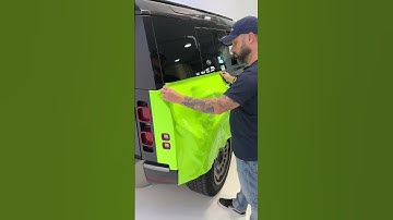 Watch Dimas Brazil Wrapping this Defender with Avery Dennison ASMR Style!
