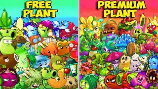 FREE Plants Vs PREMIUM Plants - Who Will Win - PvZ 2 Team Plant vs Team Plant